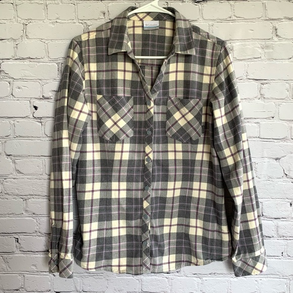 😍 Columbia Plaid Flannel Shirt - Picture 1 of 3